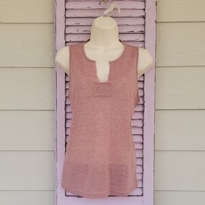 Cute Sleeveless Lightweight Tank Top Pink M